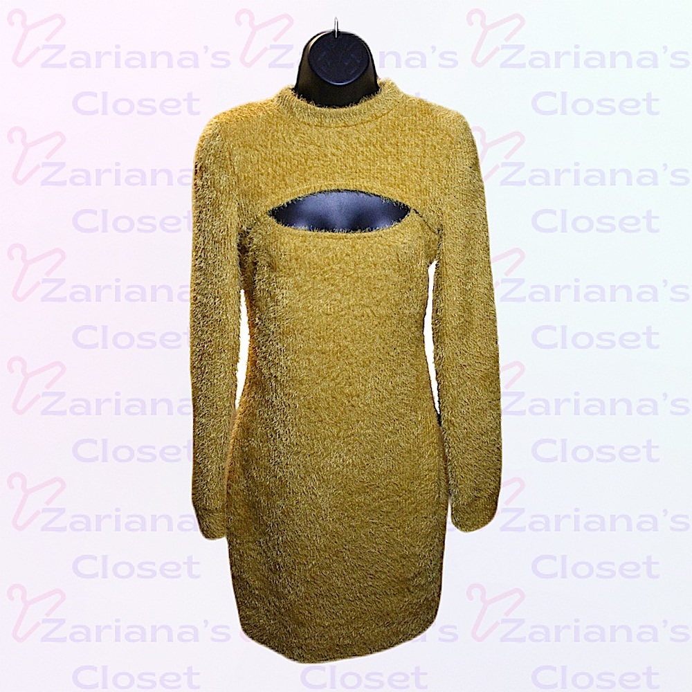 Fashion Nova 2 Piece Bodycon Long Sleeve Dress